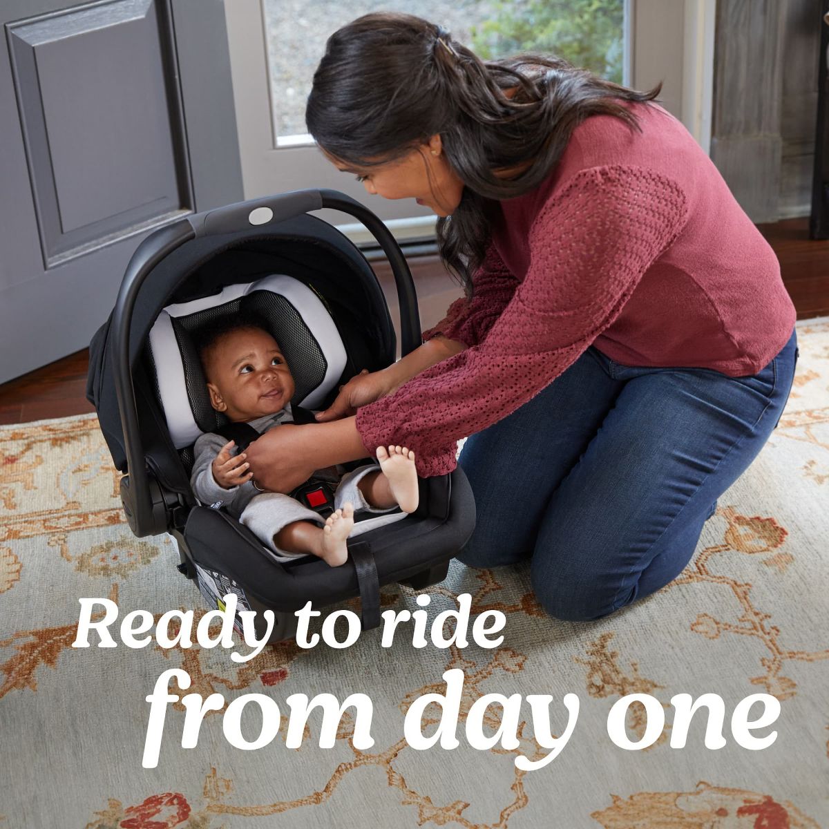 Graco SnugRide SnugFit DLX Infant Car Seat Featuring Safety Surround - Jacks: Anti-Rebound Bar, LATCH Compatible, Machine Washable Seat Pad