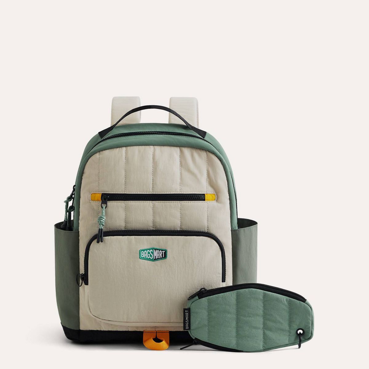 Bagsmart Kids' 14L Walker Featherlight Color Block Kids Backpack with Pencil Case - Celadon