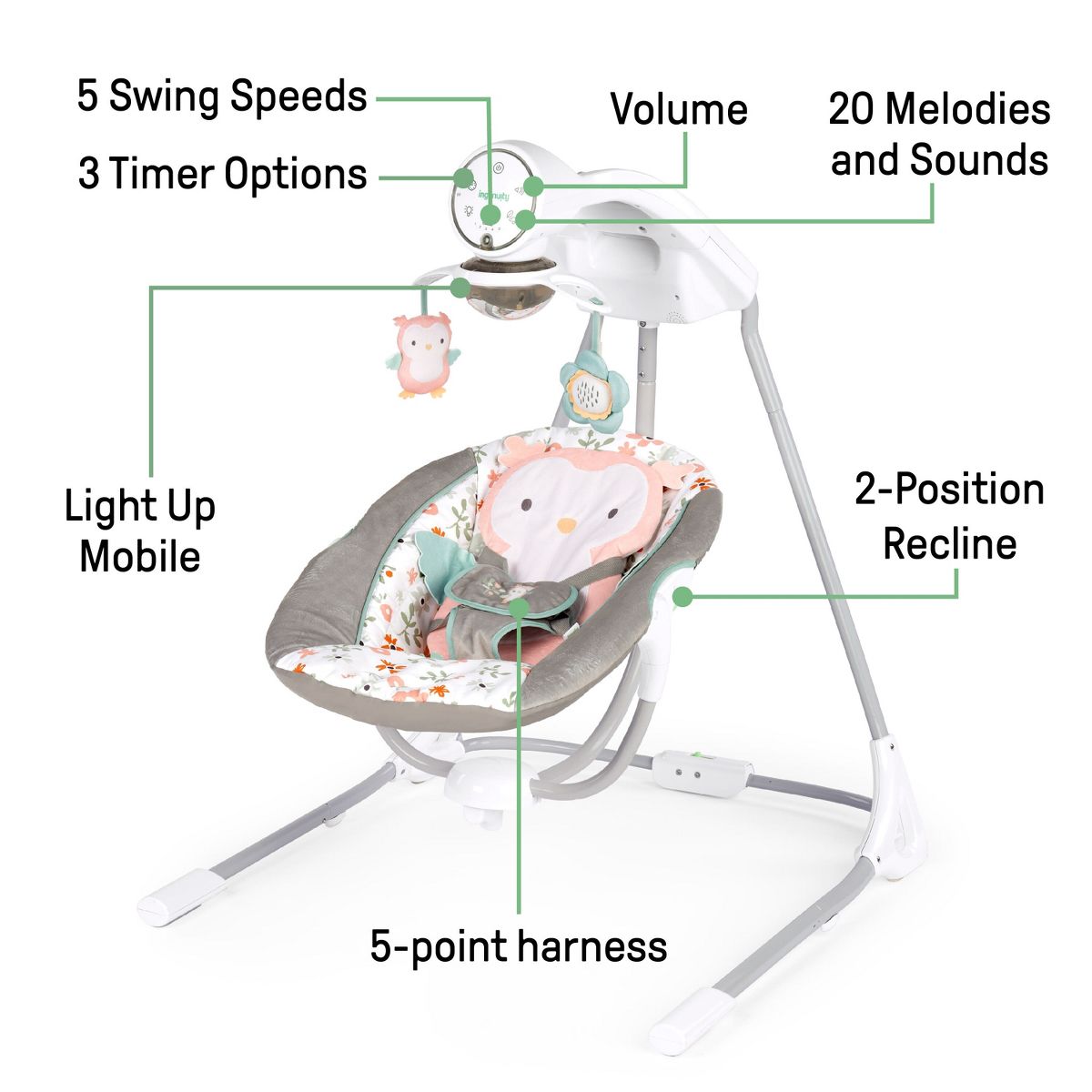 Ingenuity Soothing Baby Swing - Nally