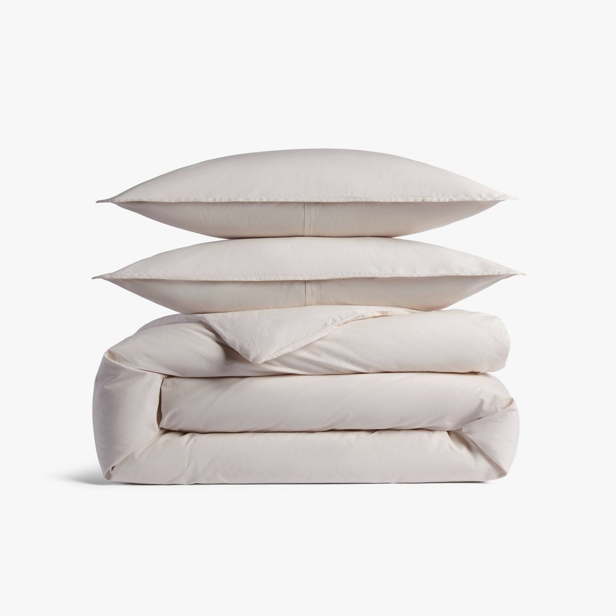 King/California King Casual Organic Cotton Duvet Cover & Sham Set Parchment - Parachute for Target