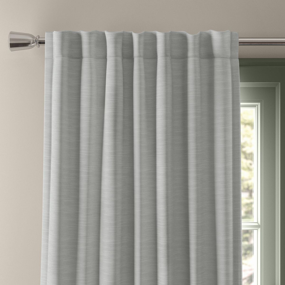 50"x95" Blackout Henna Window Curtain Panel Gray - Threshold™