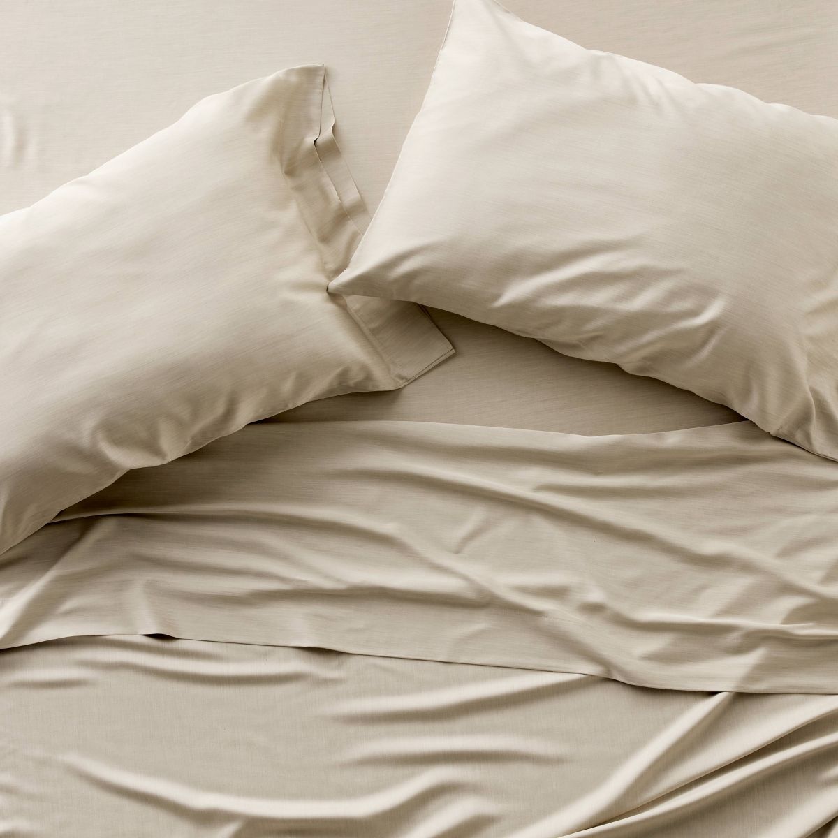 King 400 Thread Count Rayon from Bamboo Pillowcases Light Olive Green - Casaluna™