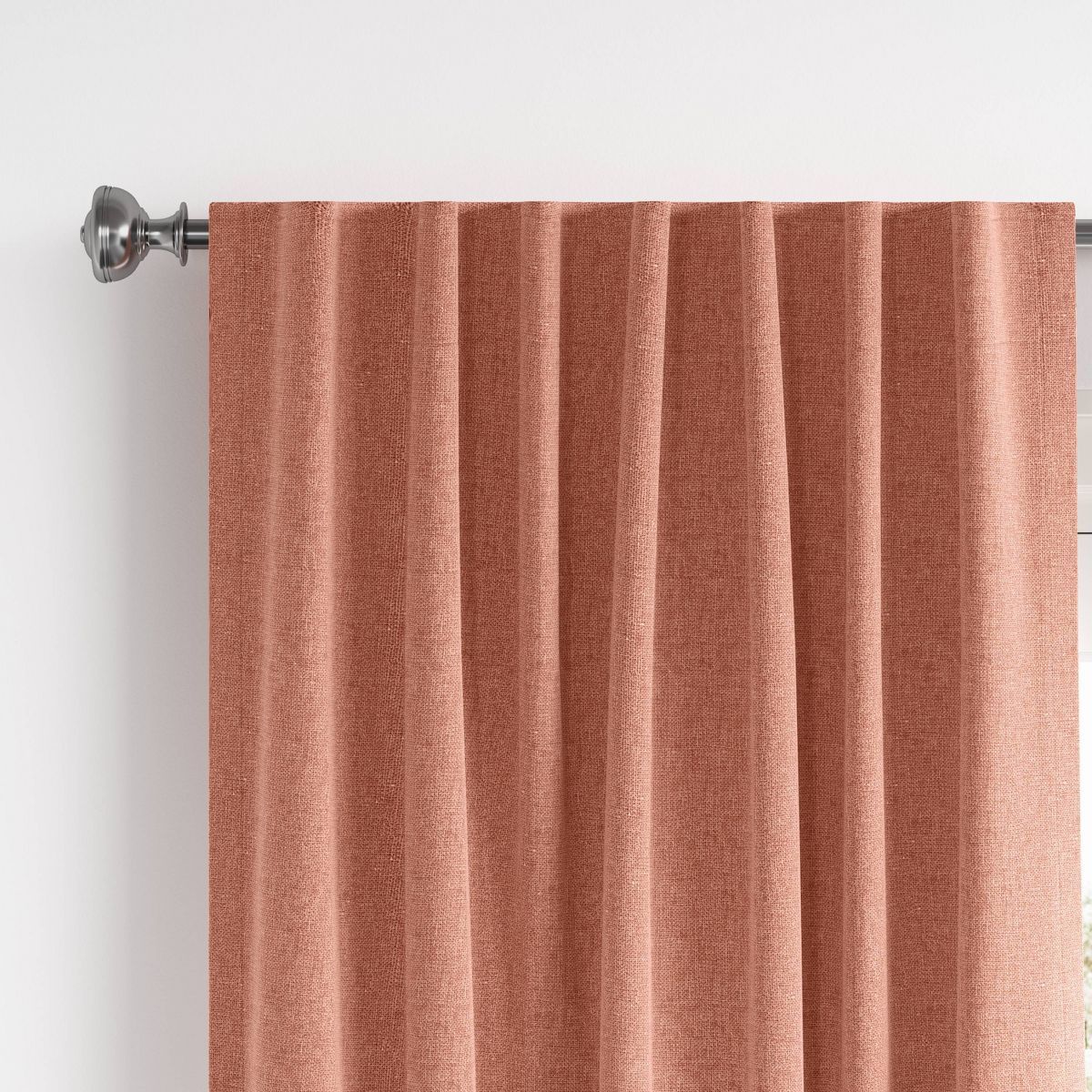 50"x95" Blackout Aruba Window Curtain Panel Rust - Threshold™: Recycled Polyester, Solid, Indoor, OEKO-TEX Certified