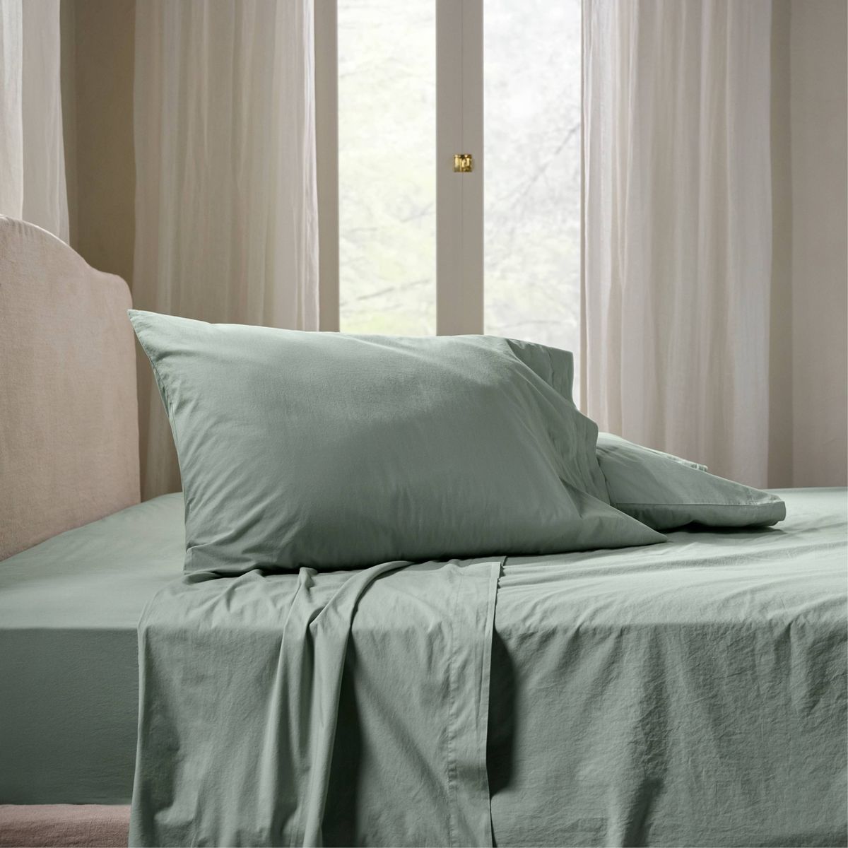 King Casual Organic Cotton Pillowcase Set Jade - Parachute for Target