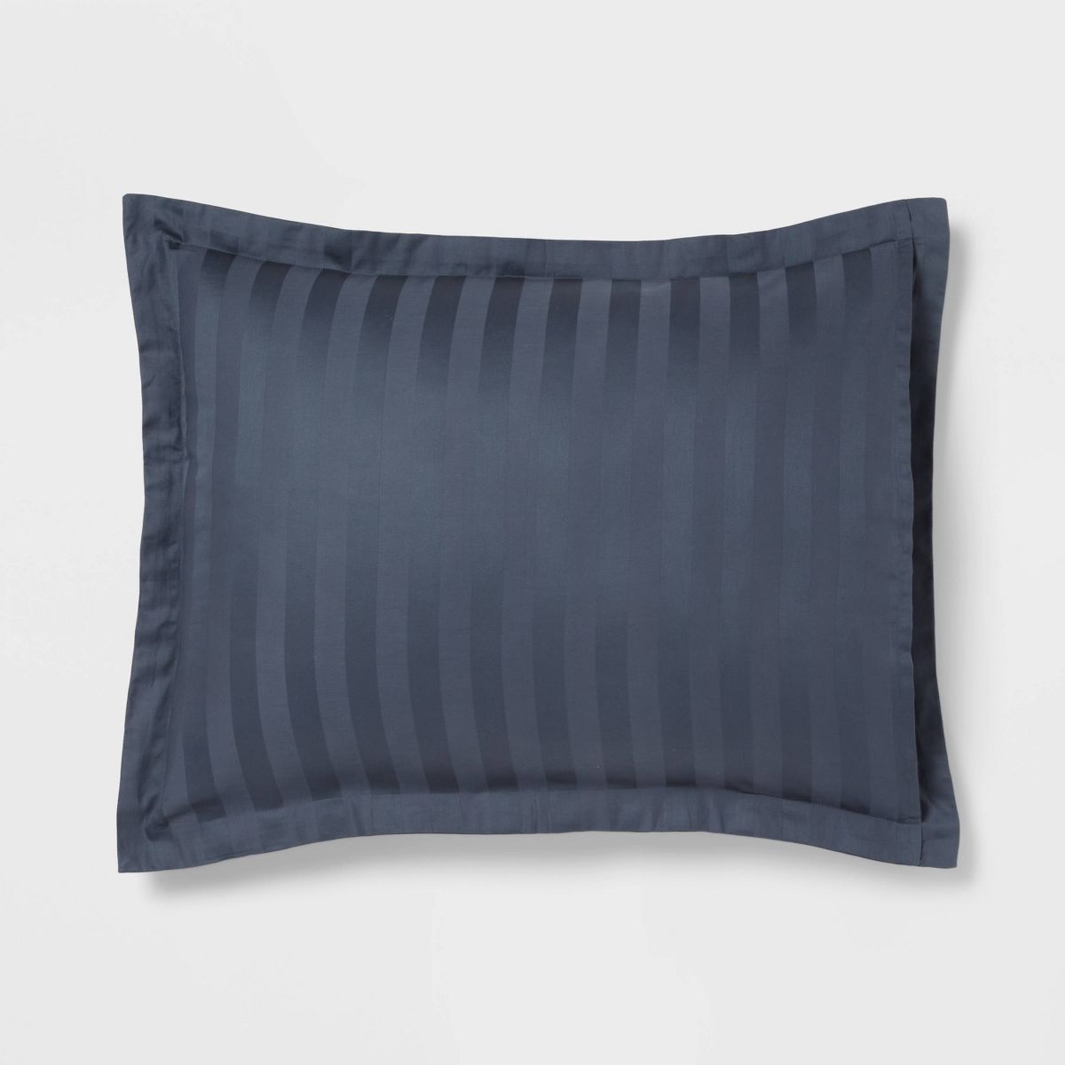 3pc King Luxe Striped Damask Duvet Cover and Sham Set Dark Teal Blue - Threshold™: Cotton, 300 Thread Count, OEKO-TEX Certified