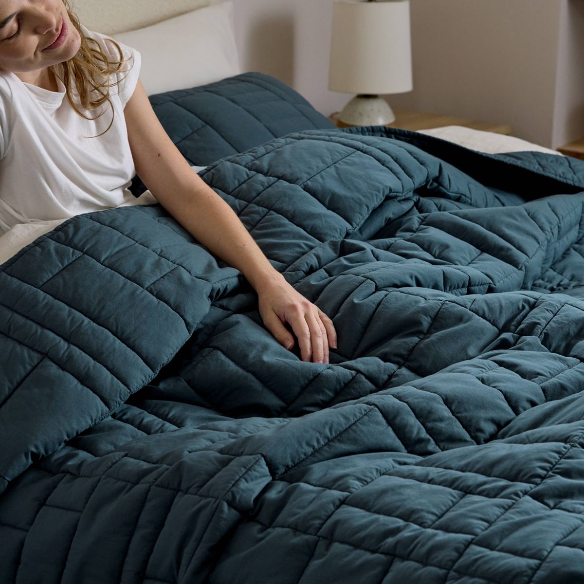Full/Queen Cozy Block Quilt Cove - Parachute for Target
