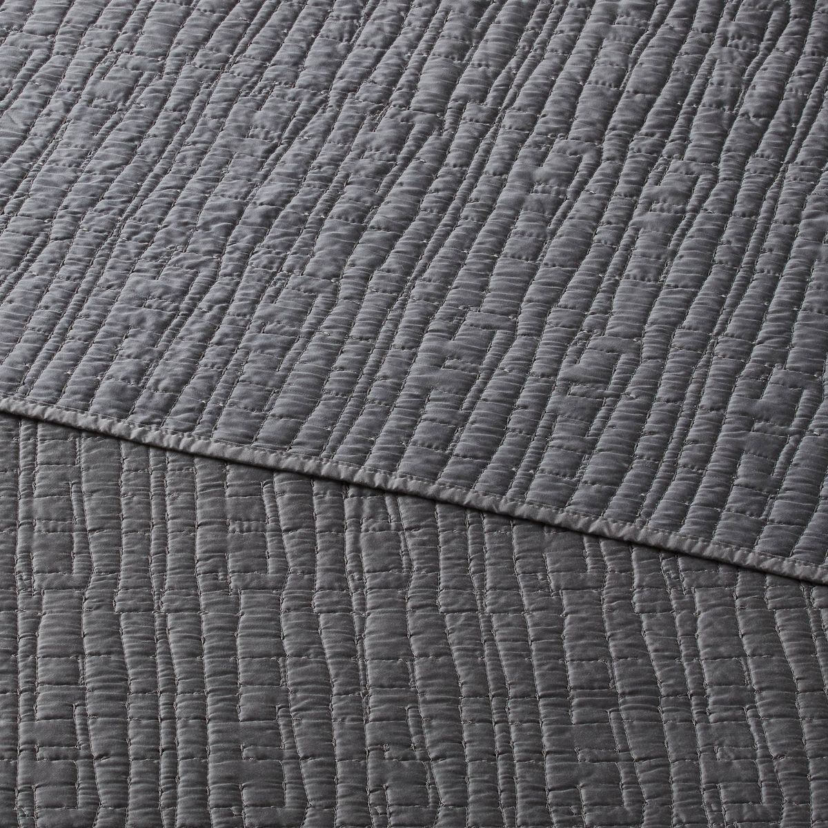 King TENCEL® Quilt Dark Gray - Threshold™: OEKO-TEX Certified, Cooling, Woven Lyocell, Machine Washable