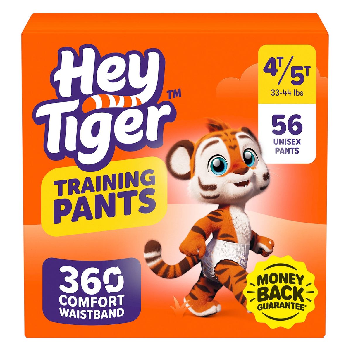 Hey Tiger Disposable Training Pants - 4T-5T - 56ct