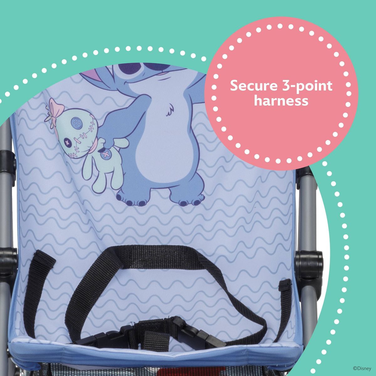 Disney 3D Character Umbrella Stroller - Stitch
