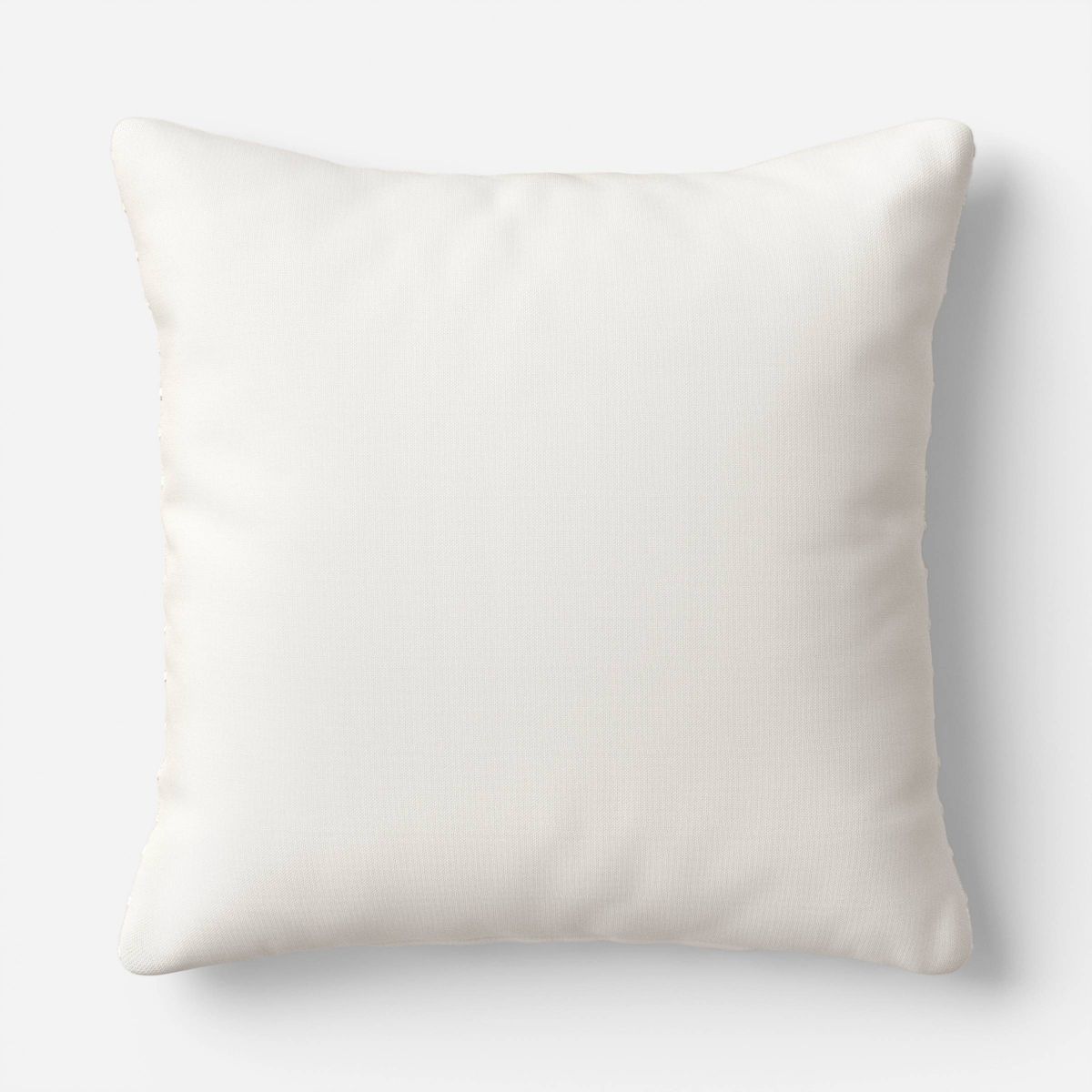18"x18" Solid Textural Woven Pillow Ivory - Threshold™