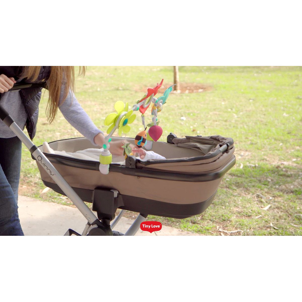 Tiny Love Meadow Days Sunny Stroll Arch Toy for Infants: Stimulating Plastic Crib Accessory with 3 Pieces