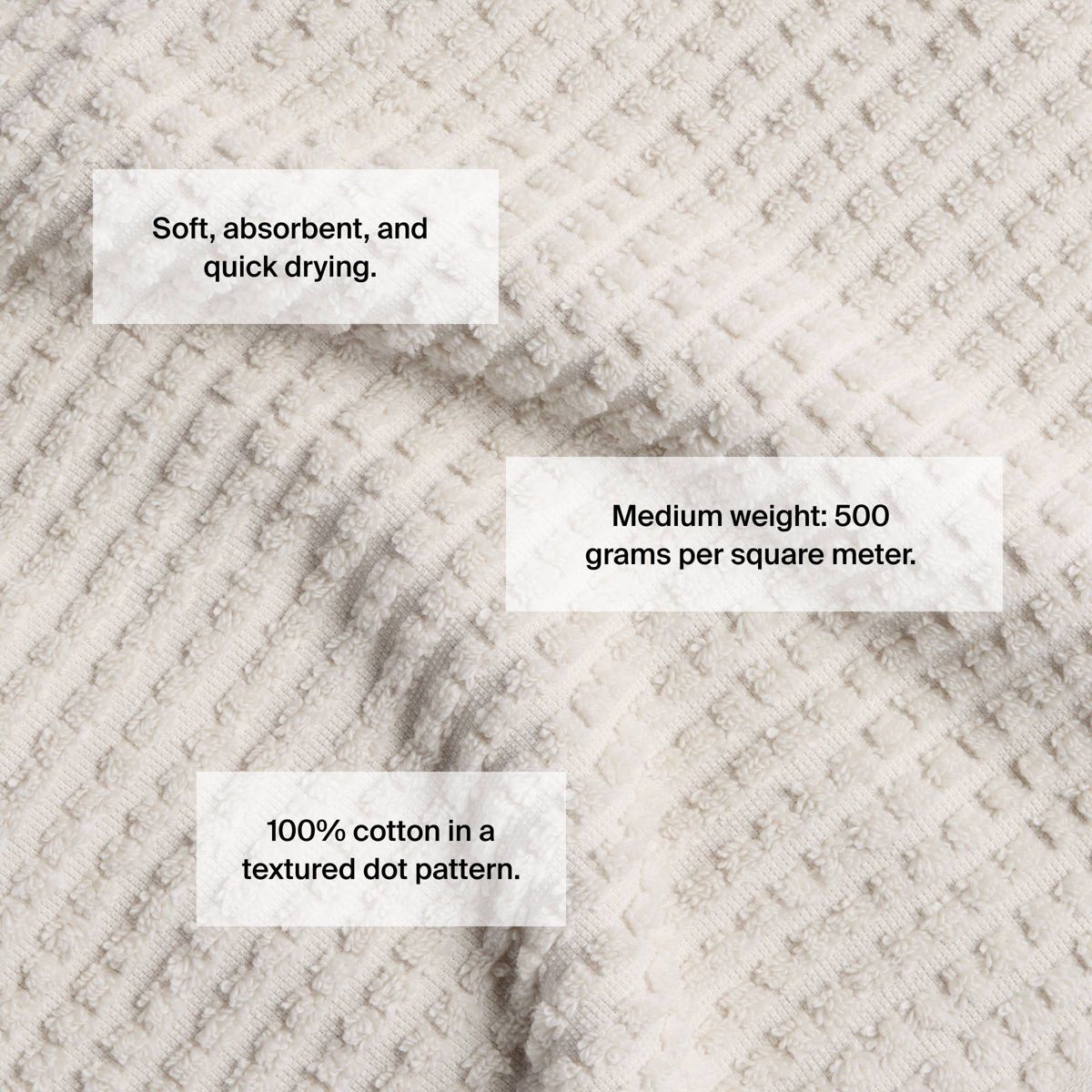 Terry Dot Bath Towel Parchment - Parachute for Target