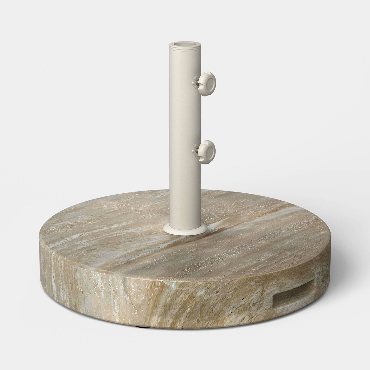 Faux Stone 48lbs Umbrella Base Ivory/Light Stone - Threshold™