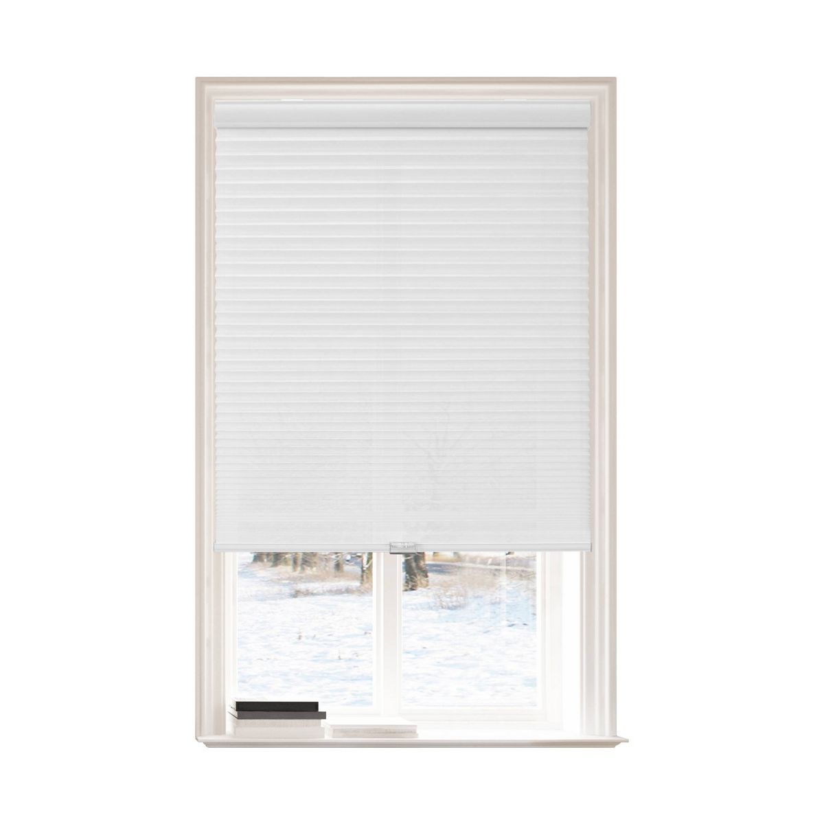1pc 39"x72" Light Filtering Cordless Cellular Window Shade White - Lumi Home Furnishings: Indoor Wall Mount Blinds