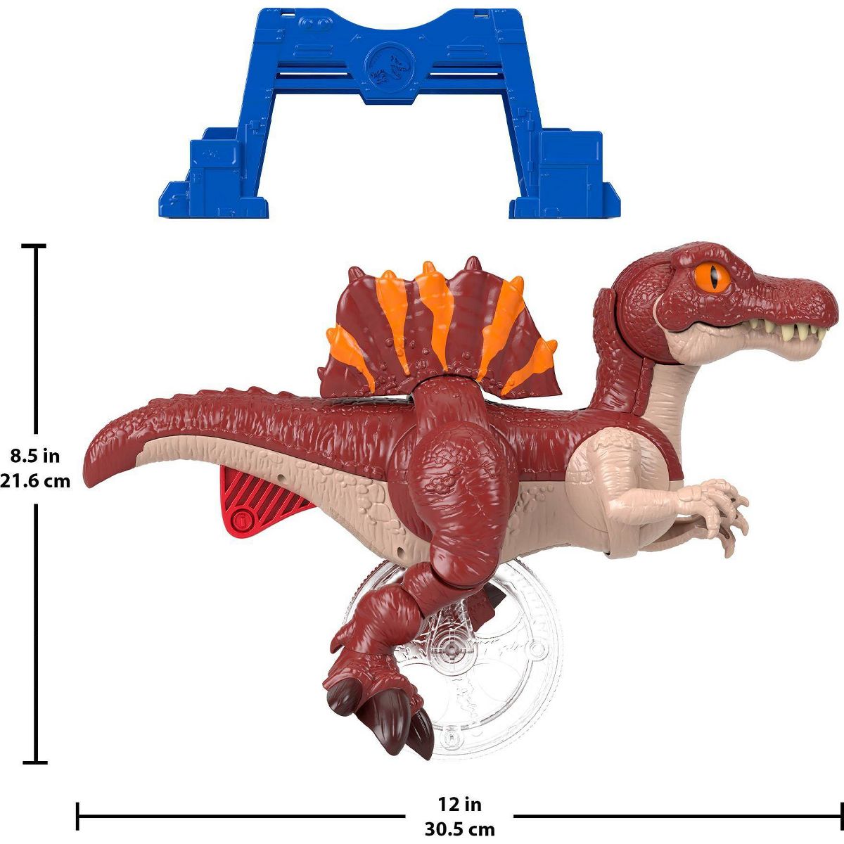 Fisher-Price Imaginext Jurassic World Rebirth Sprinting Spinosaurus Dinosaur Toy with Lunge and Chomp
