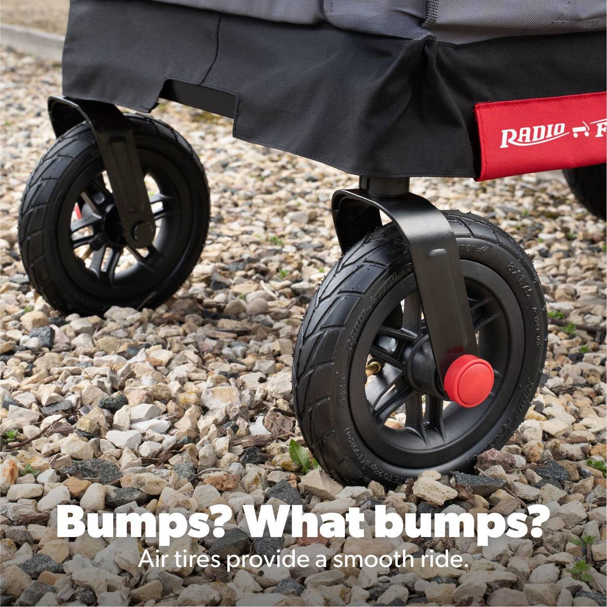 Radio Flyer Folding All Terrain Venture Kid and Cargo Stroller Wagon: Steel & Polyester Frame
