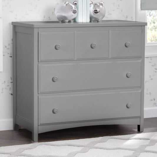 NEW - Delta Children 3 Drawer Dresser with Interlocking Drawers