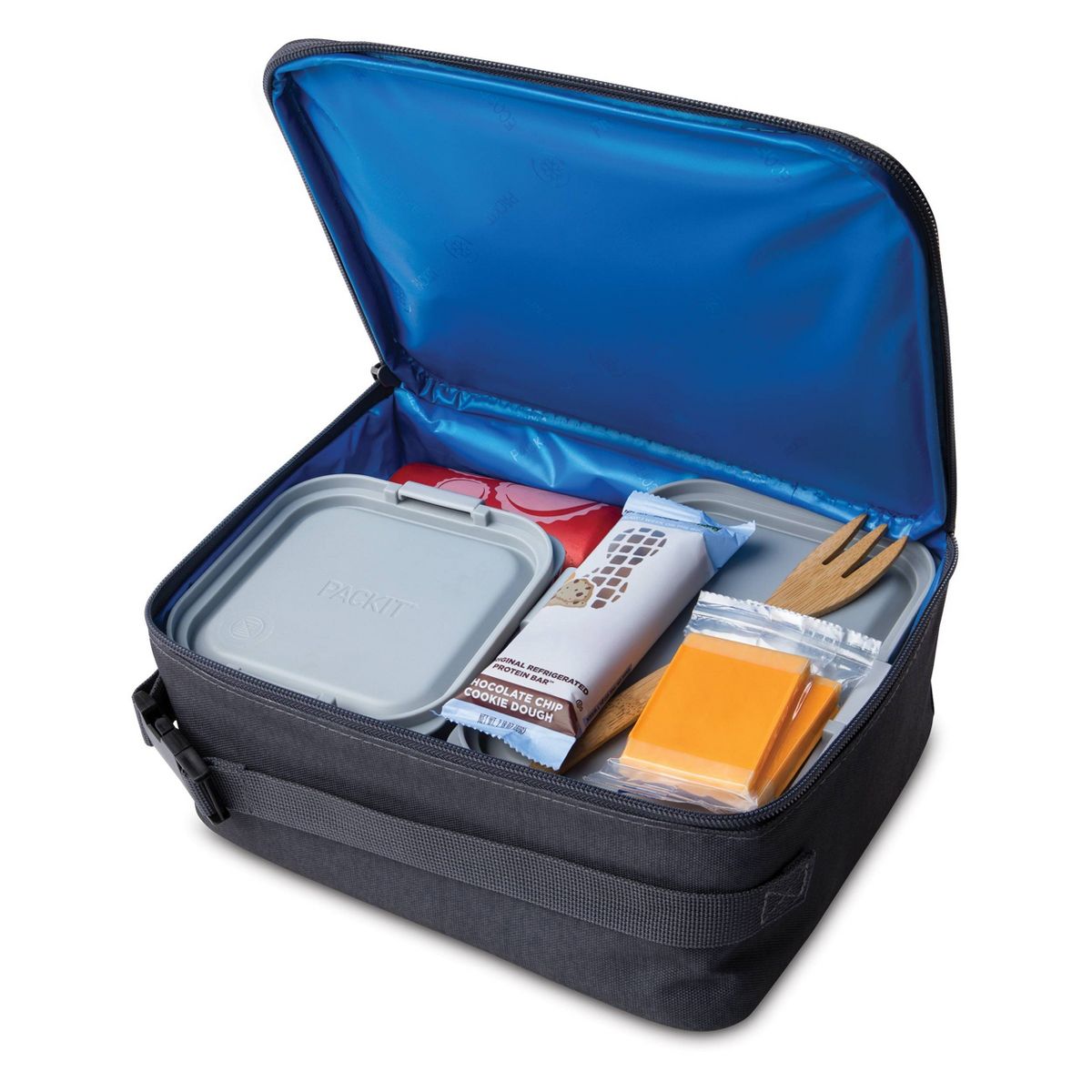 Packit Freezable Classic Lunch Box - City Charcoal