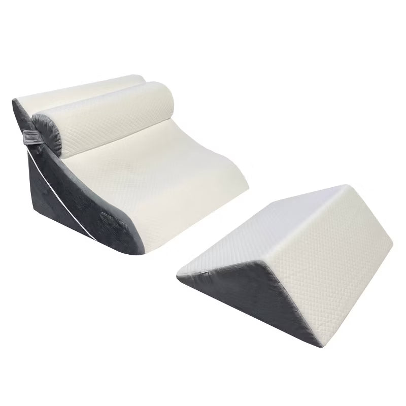 Imaginarium 4pc Adjustable Wedge Pillow Set: Memory Foam & Foam Support