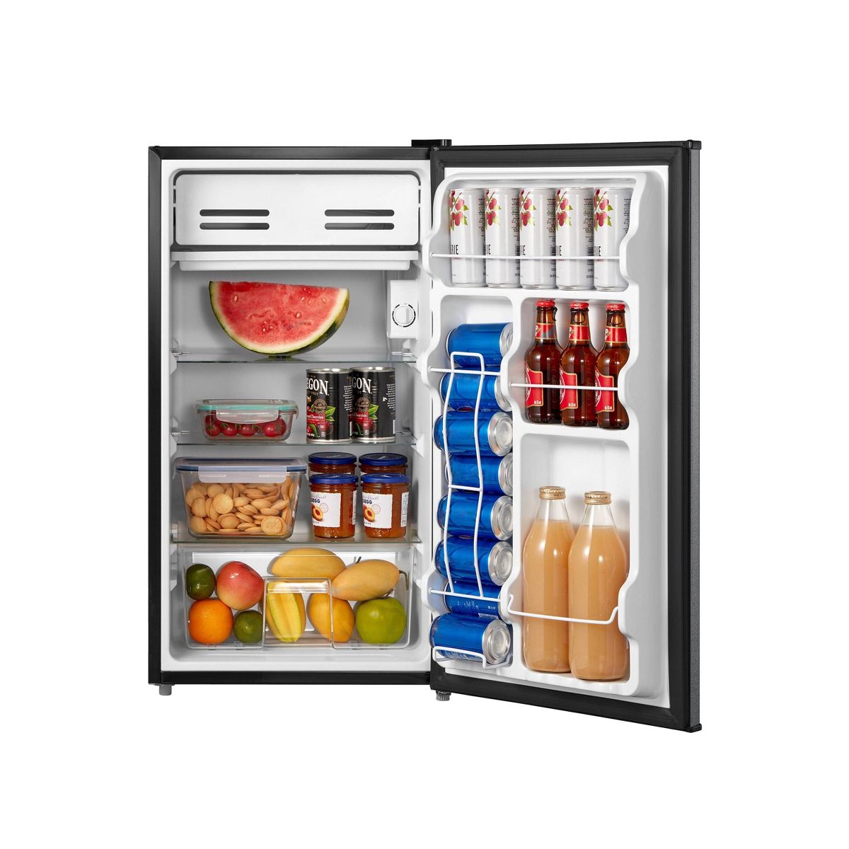Midea 3.3 cu ft Mini Dorm Refrigerator with Freezer Silver