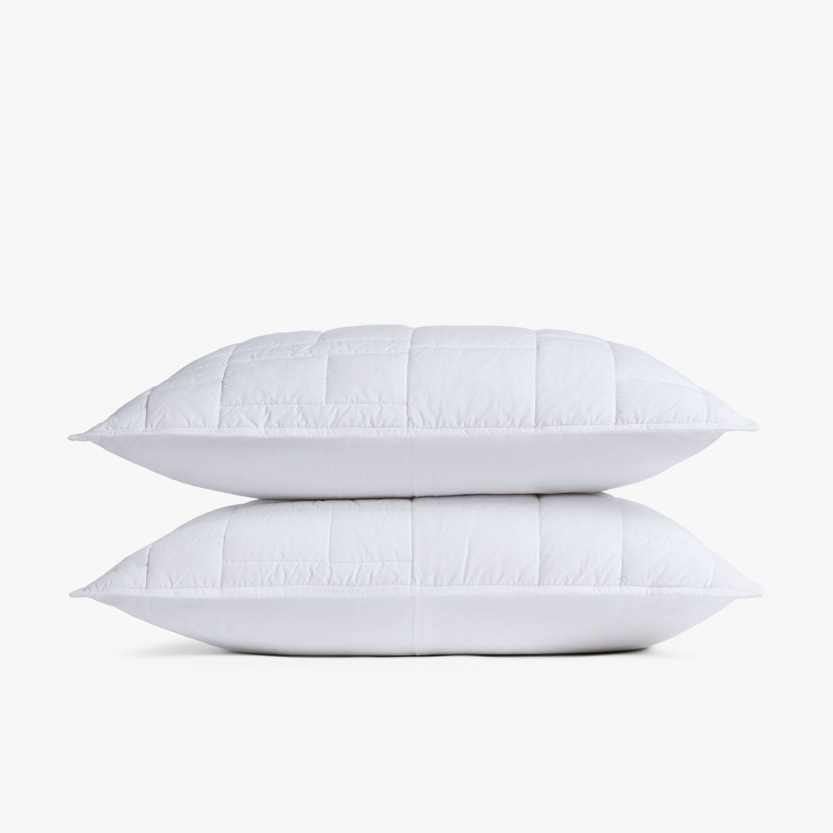 Standard Cozy Block Quilted Sham Set White - Parachute for Target