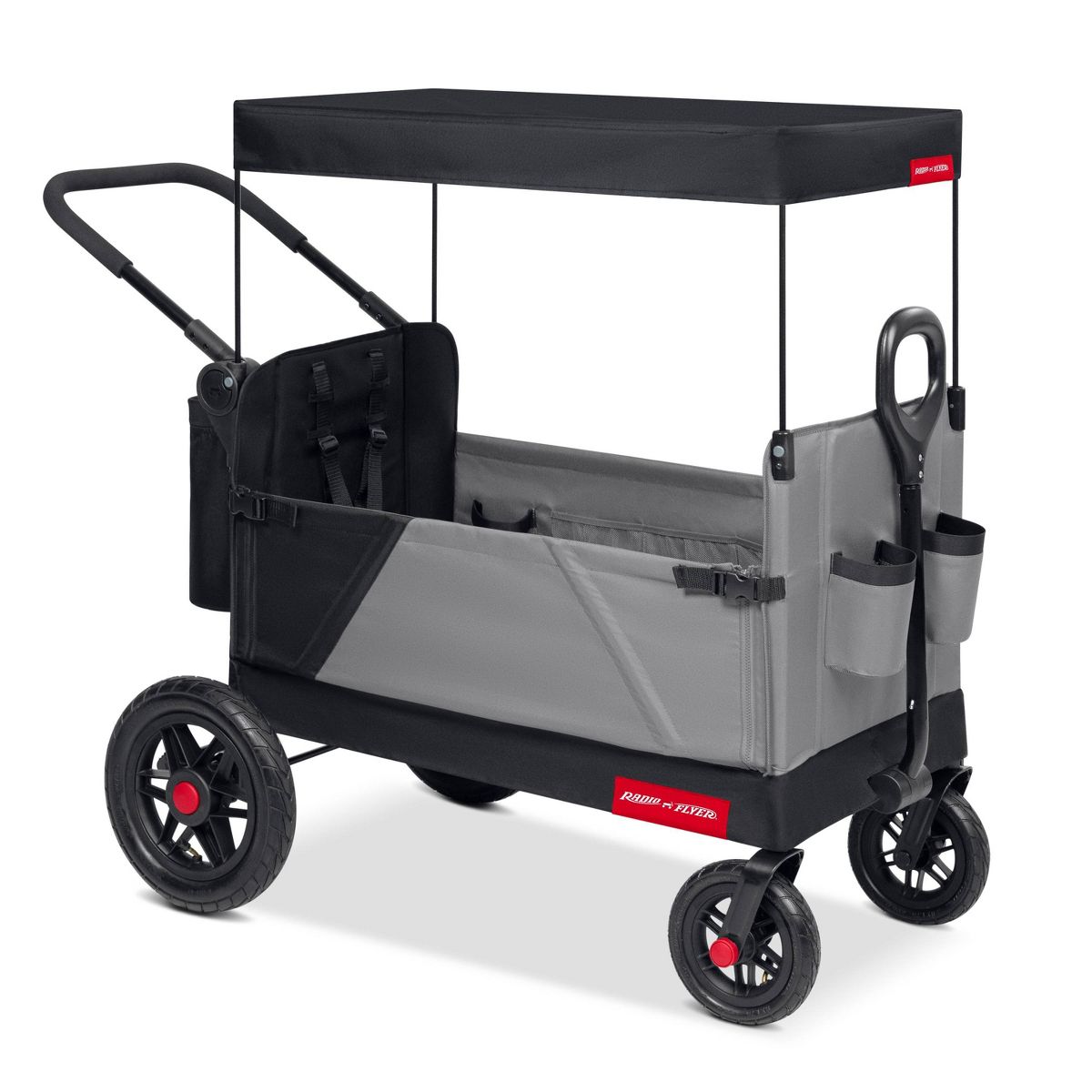 Radio Flyer Folding All Terrain Venture Kid and Cargo Stroller Wagon: Steel & Polyester Frame