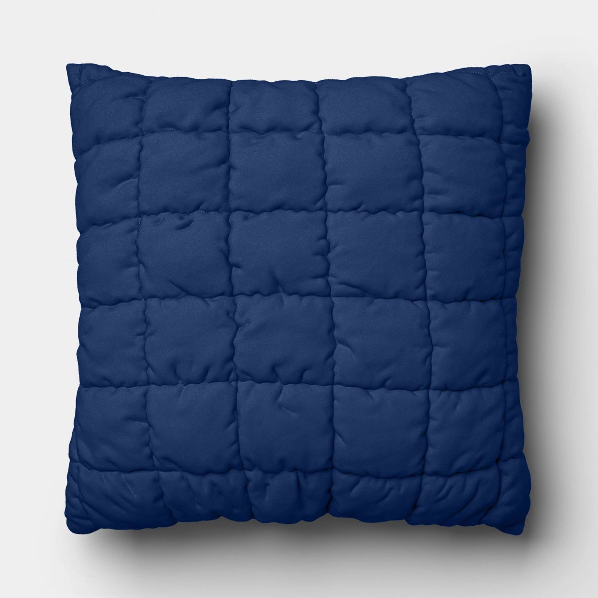19"x19" Quilted Solid Pillow Navy - Room Essentials™