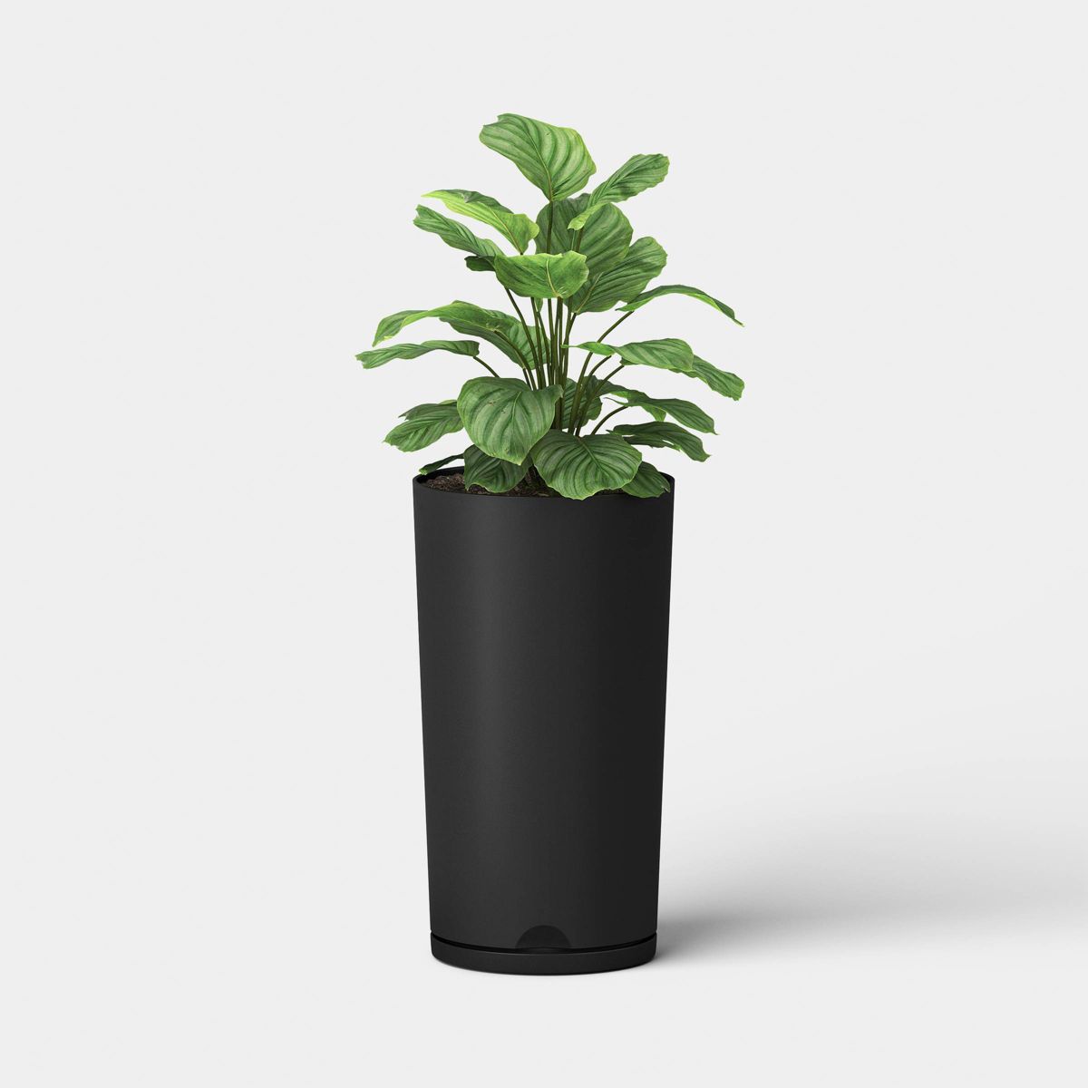 Recycled Resin Indoor Outdoor Planter 12"x21" Black - Room Essentials™