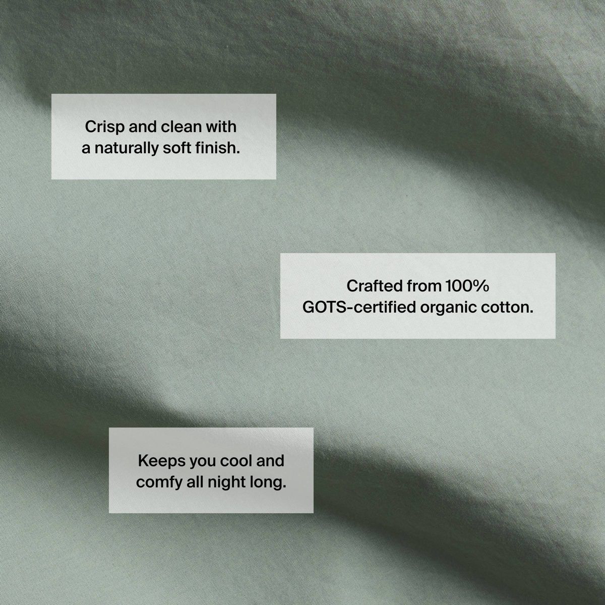Full/Queen Casual Organic Cotton Duvet Cover & Sham Set Jade - Parachute for Target