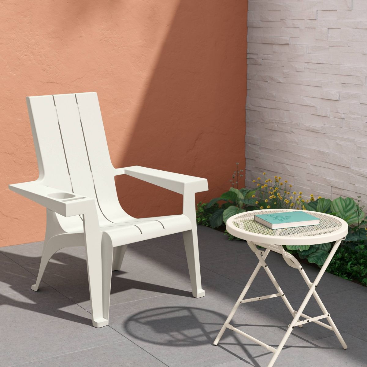 Room Essentials Resin Stackable Adirondack Chair - Cream