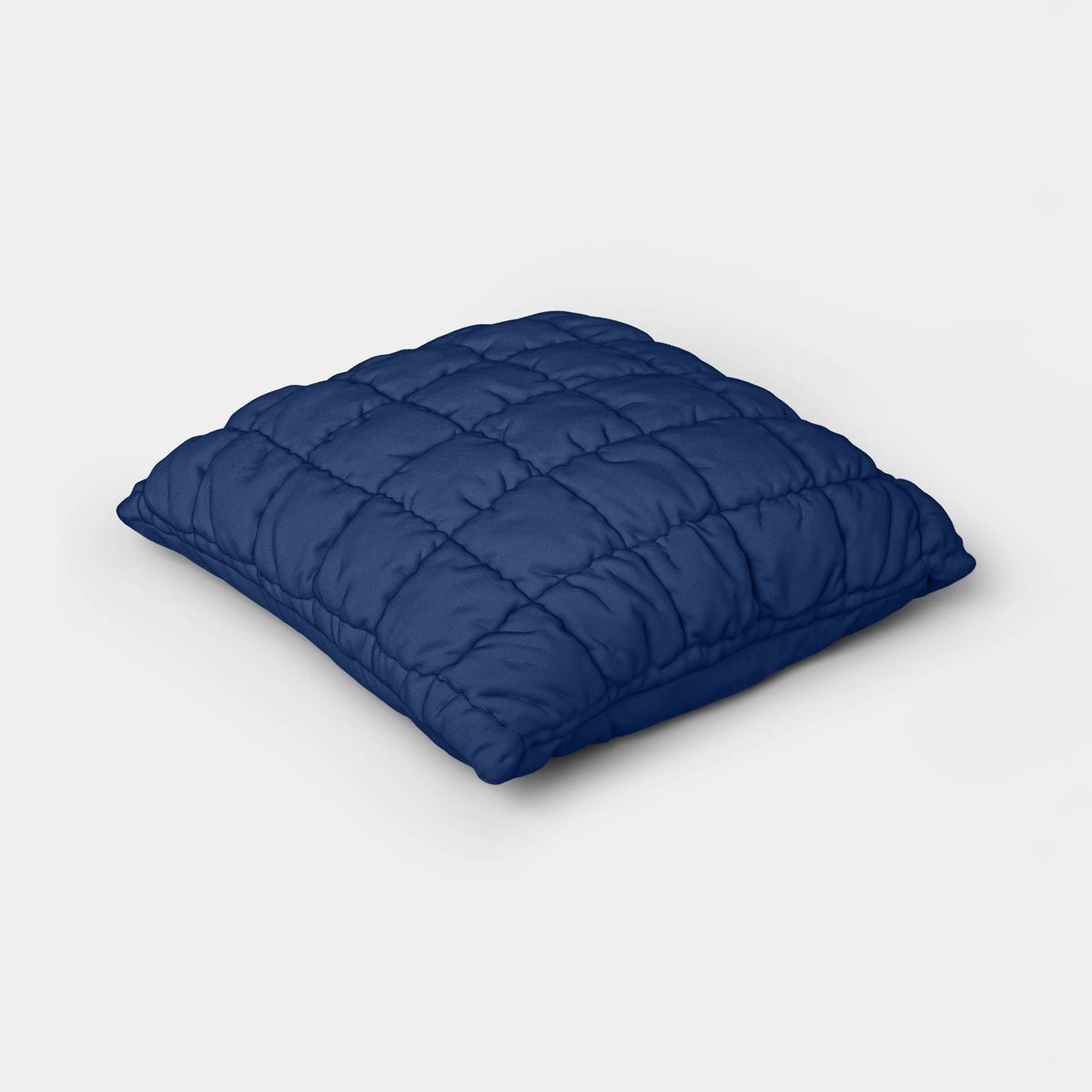 19"x19" Quilted Solid Pillow Navy - Room Essentials™