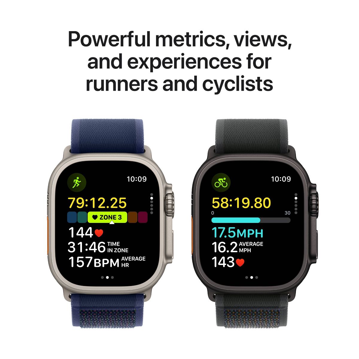 Apple Watch Ultra 2 GPS + Cellular 49mm Black Titanium Case with Dark Green Alpine Loop - Small
