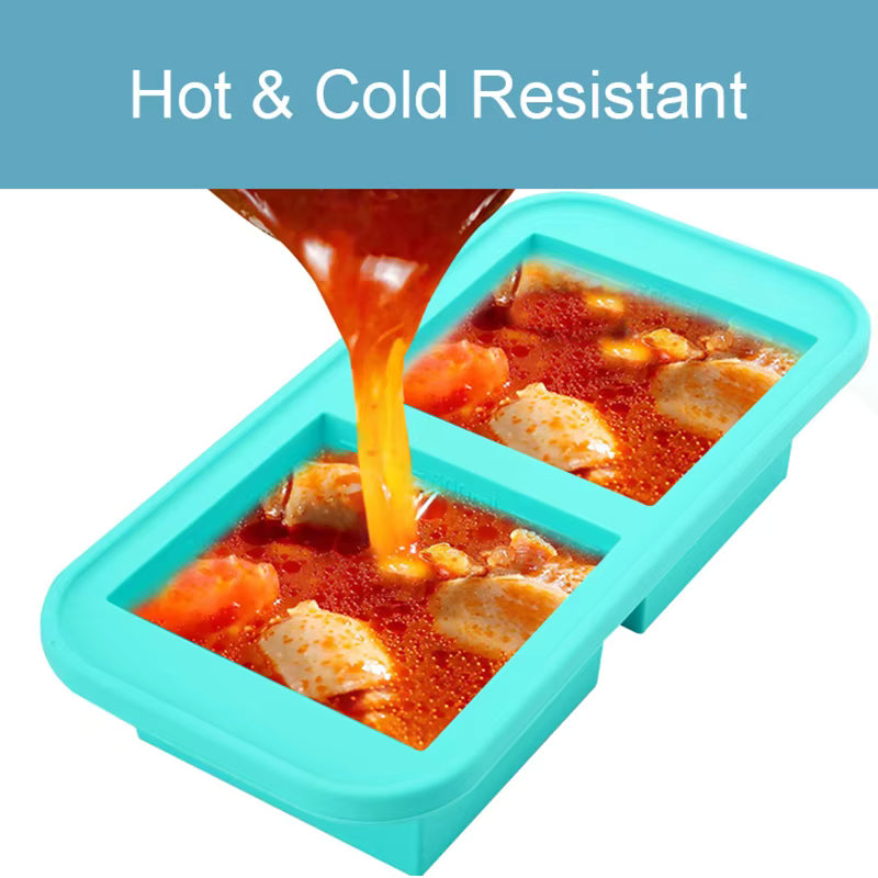 2 Cup Silicone Soup Freezer Container with Lid
