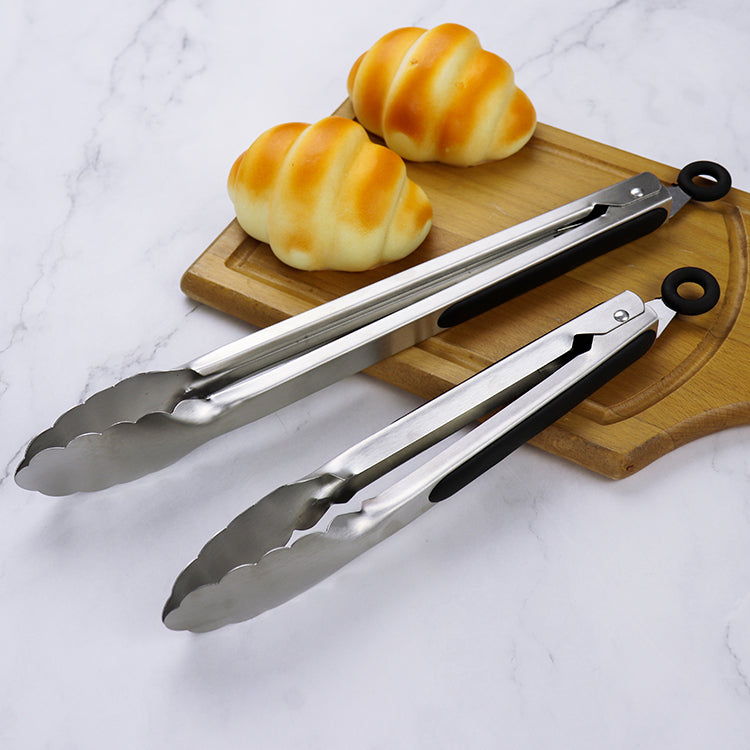 Stainless Steel Kitchen Tong Set- 9" and 12"