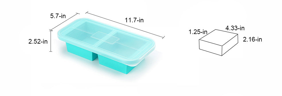 2 Cup Silicone Soup Freezer Container with Lid