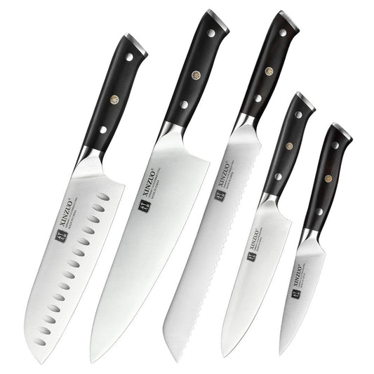 XINZUO YU SERIES Stainless Steel Knife Set, 5 Knives
