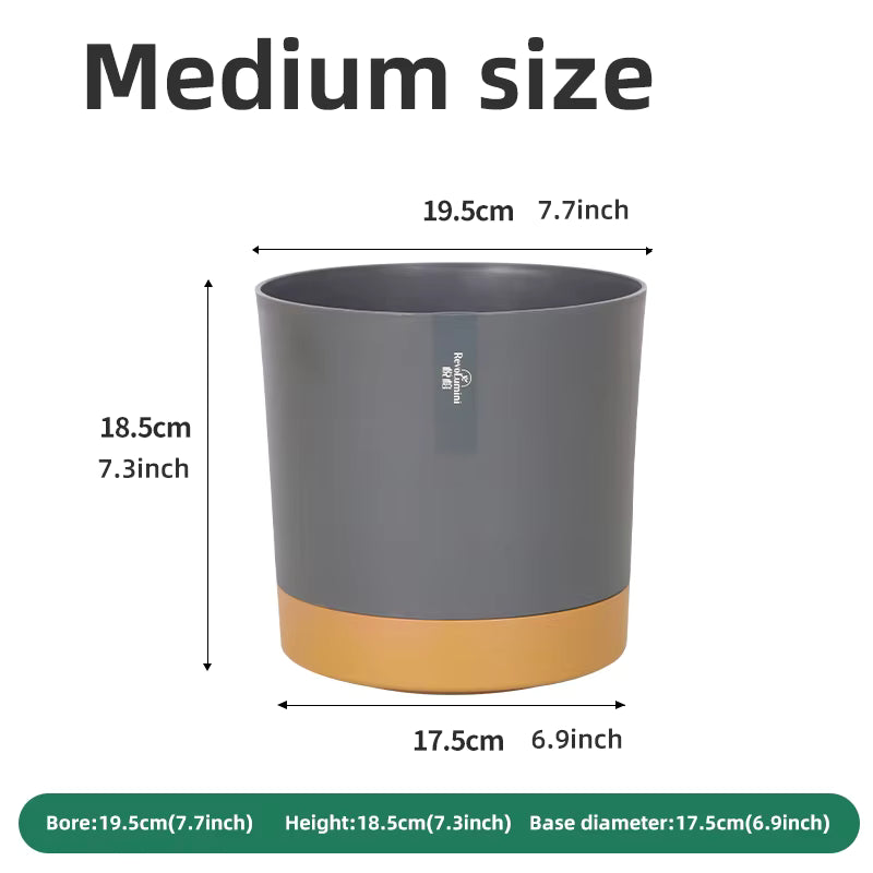 Self-Watering Plastic Planters Indoor/Outdoor Flower Pot