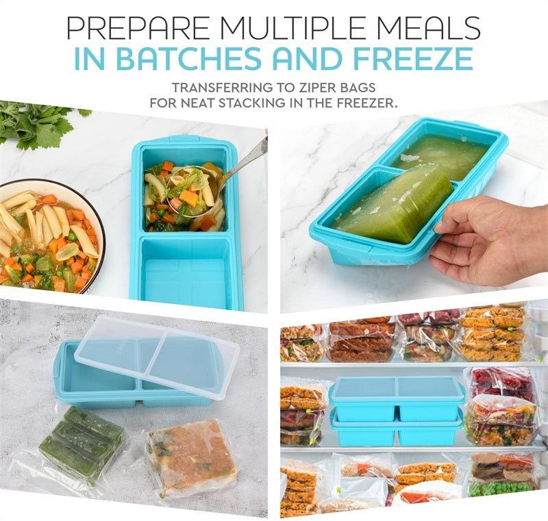 2 Cup Silicone Soup Freezer Container with Lid