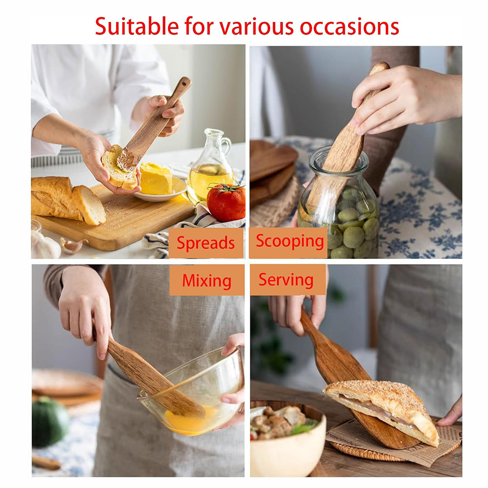 Spurtle for Sourdough Starter, Spreading, Cooking, Mixing, Reaching Bottom of Jar