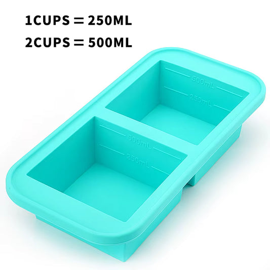 2 Cup Silicone Soup Freezer Container with Lid