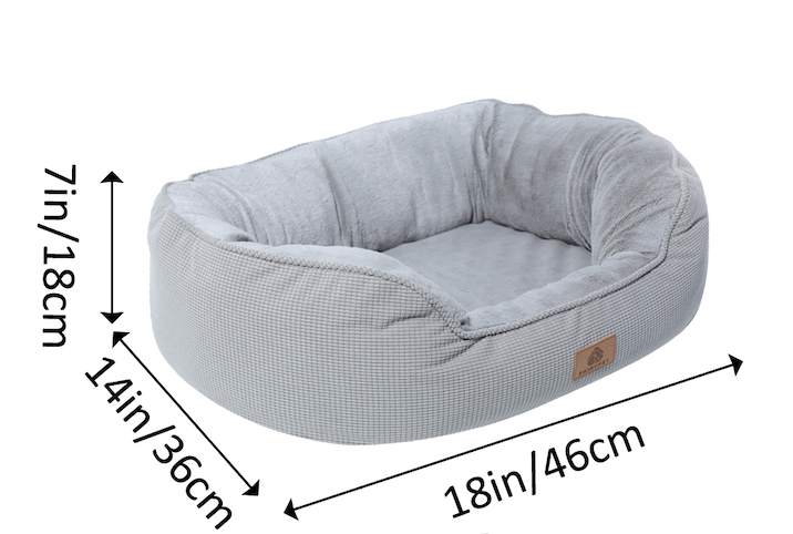 Sage Dog Bed,Small, Solid Weave Cuddler, 18-Inch