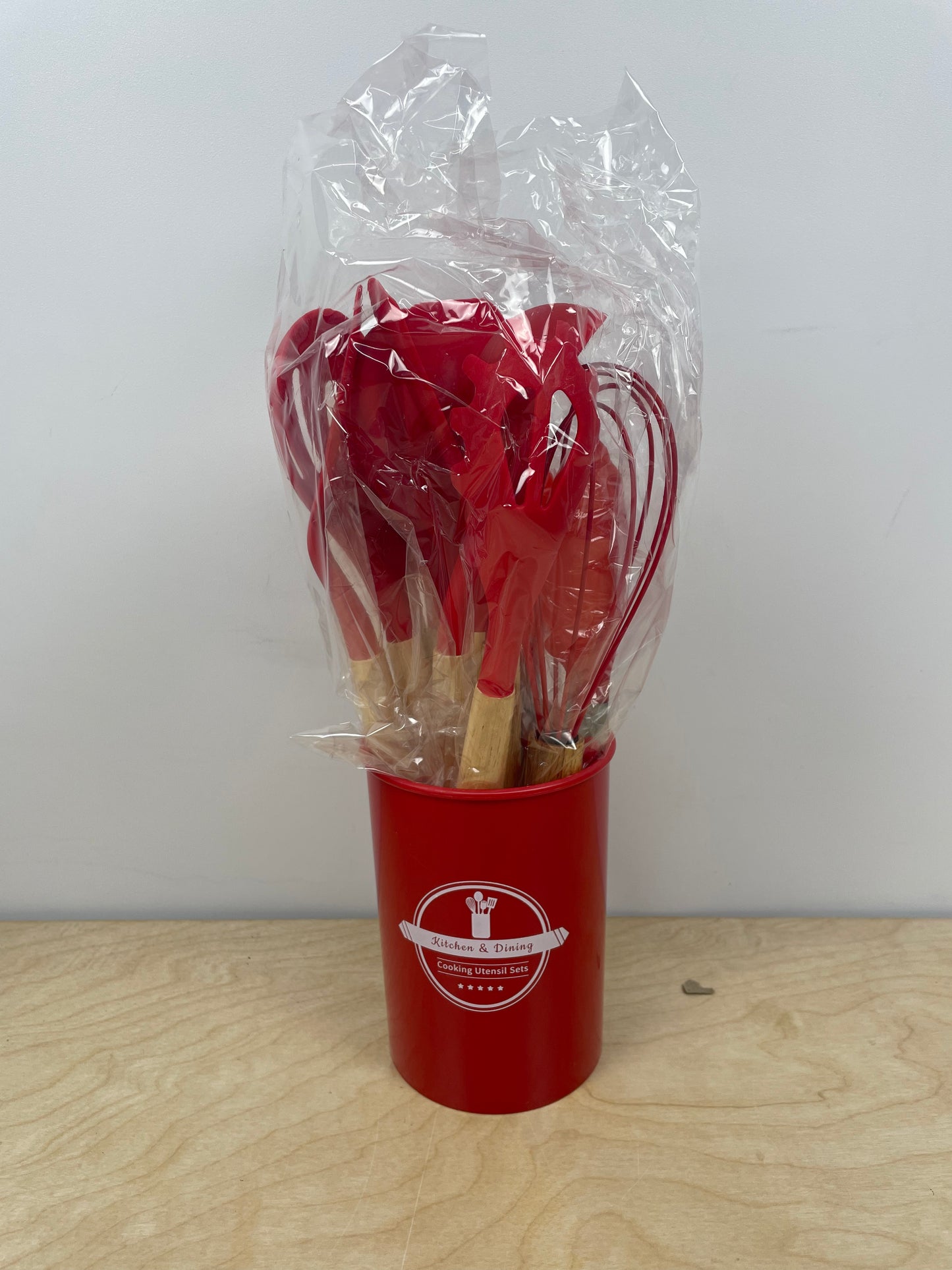 12 Piece Kitchen Utensil Set - Red