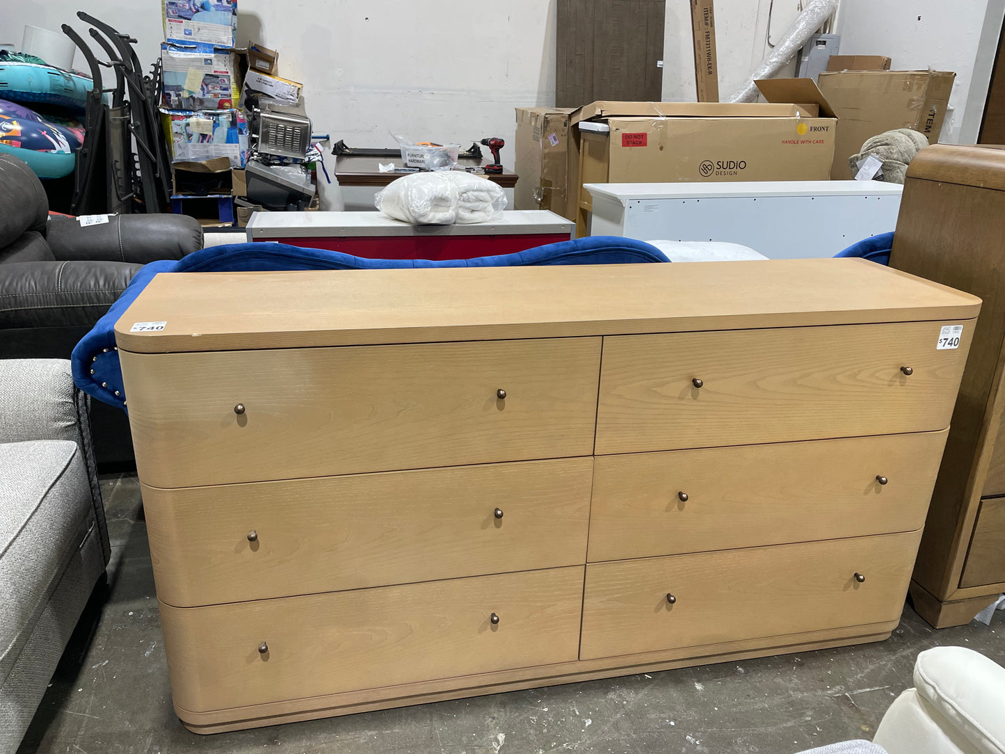 Lucie 6-Drawer Dresser
