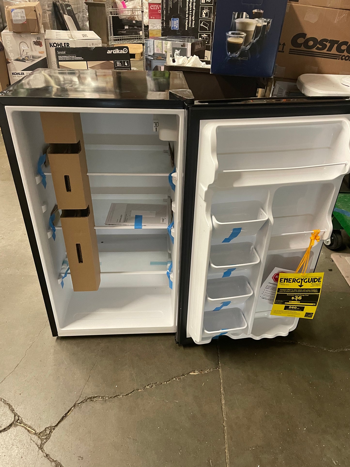 Like NEW - Midea 3.3 cuft Compact Fridge MRM33S8ASL - Retail $149
