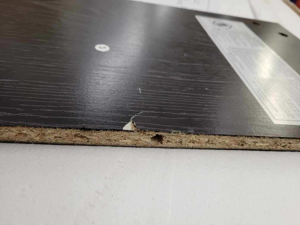 Damage - Walker Edison Wren Classic 6 Cubby TV Stand for TVs up to 80 Inches, 70 Inch, Black