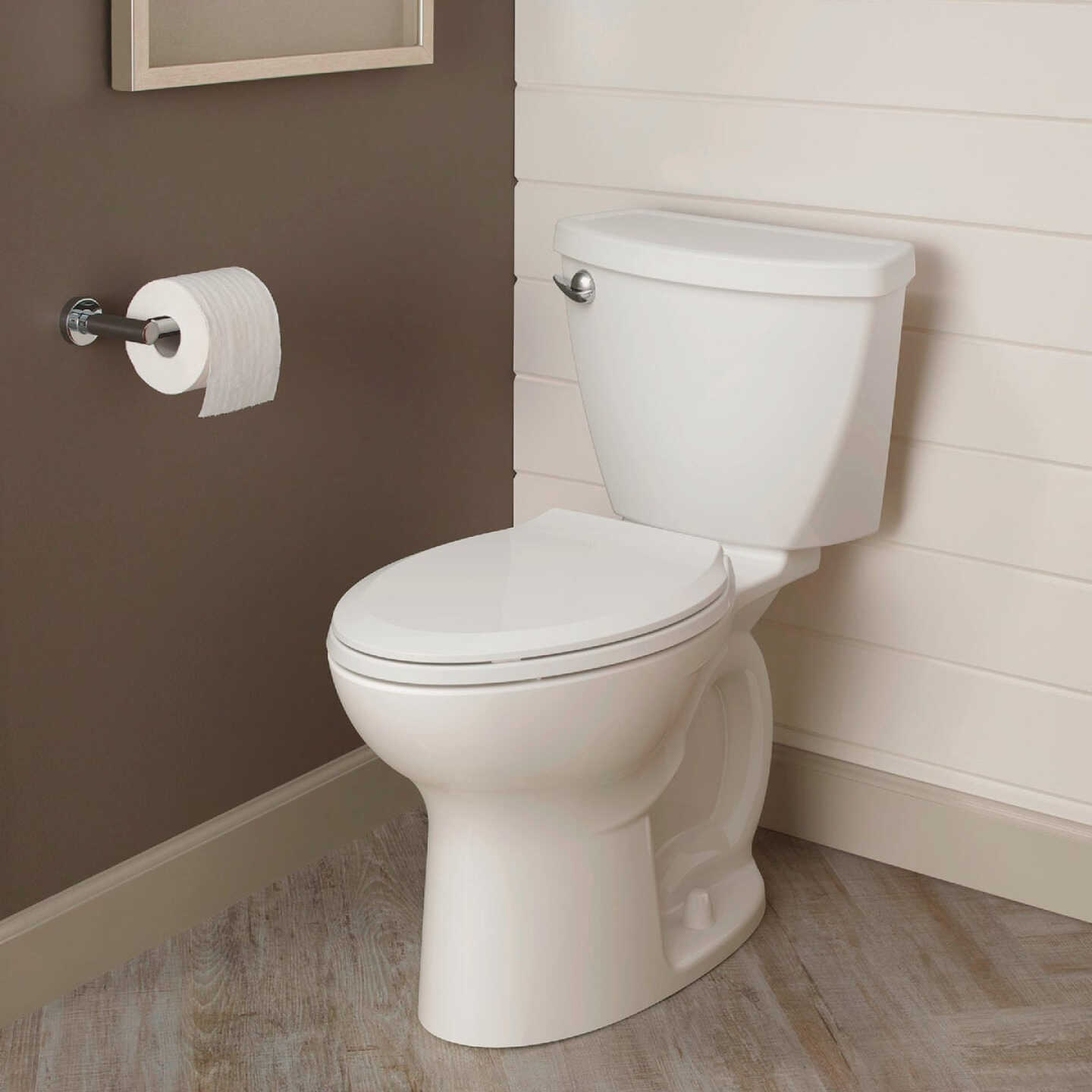 American Standard Cadet 3 10 In. Rough-In White Chair Height Elongated Bowl 1.28 GPF Toilet