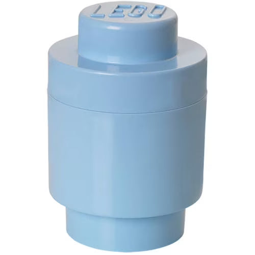 LEGO 1-Stud Round Storage Brick – Light Blue