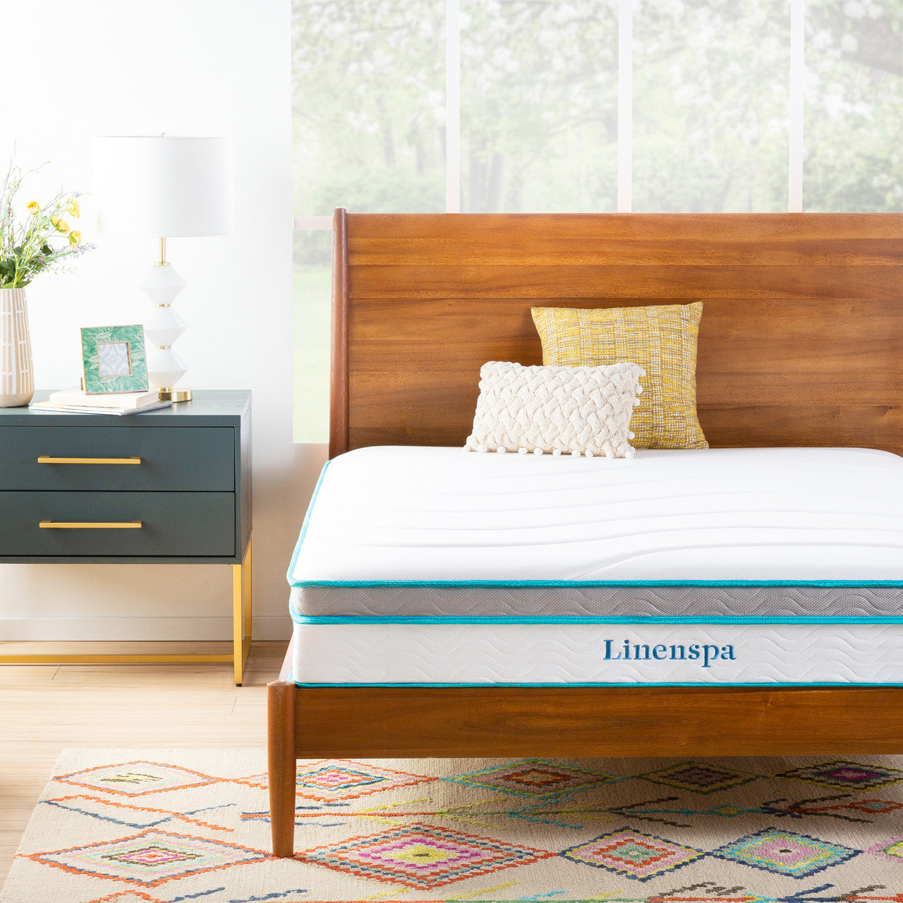 NEW LINENSPA TWIN 10 Inch Spring and Memory Foam Hybrid Mattress - Dual Layered - CertiPUR-US Certified - Medium Feel - Retail $166