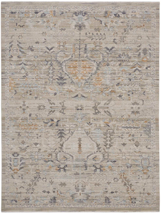 NEW - Nourison Lynx LNX02 Ivory/Taupe Rug, 8'6" x 11'4" - Retail $330