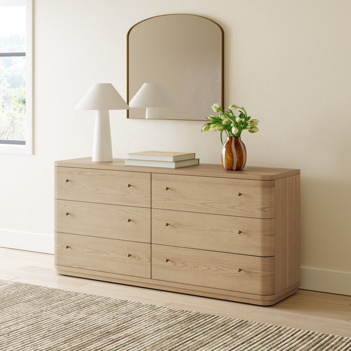 Lucie 6-Drawer Dresser